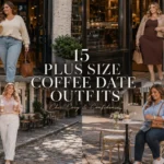 The Secret To Looking Cute At Every Café? These 15 Plus Size Coffee Date Outfits 🤍