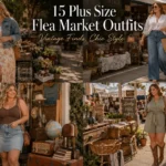 Vintage Shopping Never Looked This Good—These 15 Plus Size Flea Market Outfits Win Every Time 🌸👜