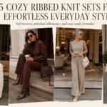 Who Said Comfortable Outfits Can’t Look Expensive? These 15 Cozy Ribbed Knit Sets Prove Otherwise 🤎✨