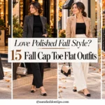 Looking for a Parisian Touch This Fall? 15 Fall Cap Toe Flat Outfits That Feel Timeless and Chic