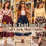 Ready for the Prettiest Fall Skirt Silhouette? 🍂 15 Fall Circle Skirt Outfits to Love